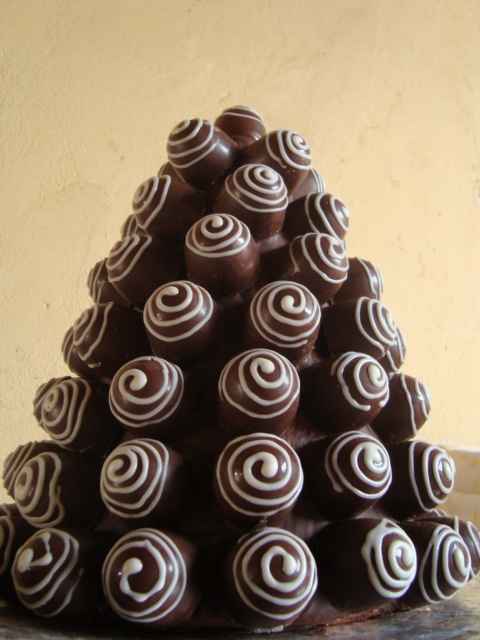 torre de chocolate