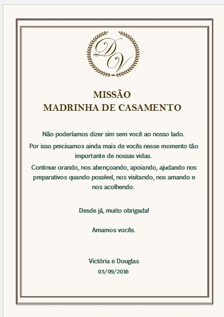 missão e Agradecimentos