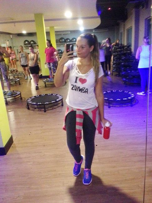 Muita Zumba e Academia pra chegar no dia C em forma rsrs 