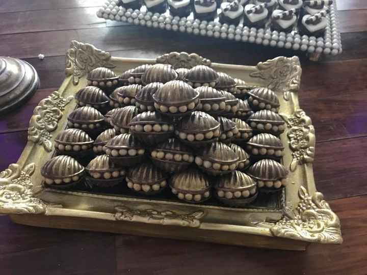 Conchinhas de chocolate escuro