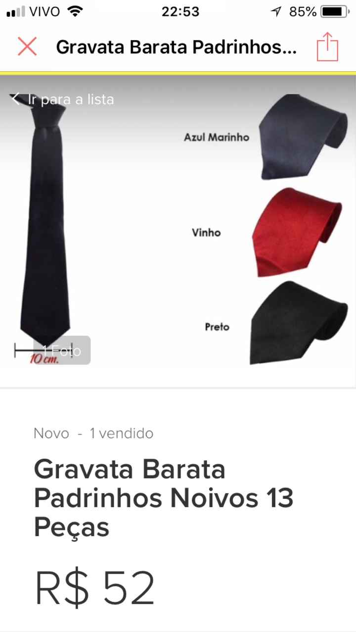 Gravatas dos padrinhos !!! Economizei muito !! - 1