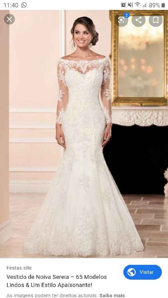 Vestido sereia com véu comprido ou curto? - 1