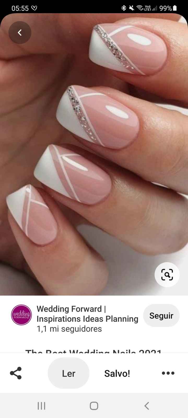 Minhas unhas de noiva 💅👰 #vemver - 1