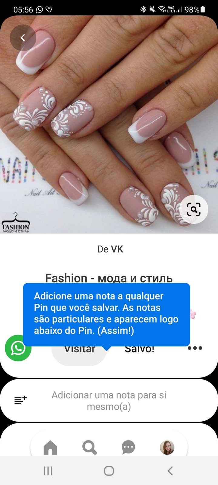 Minhas unhas de noiva 💅👰 #vemver - 2