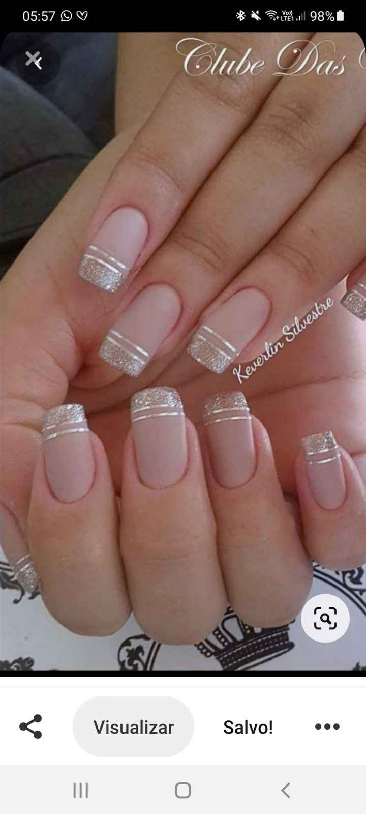 Minhas unhas de noiva 💅👰 #vemver - 3