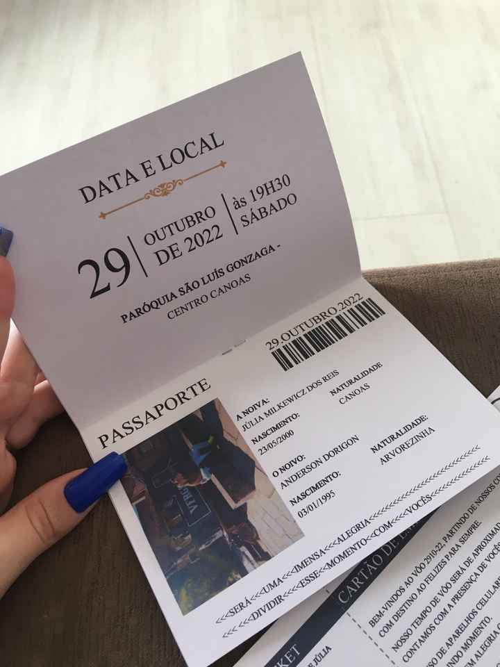 Convite dos Padrinhos - 1