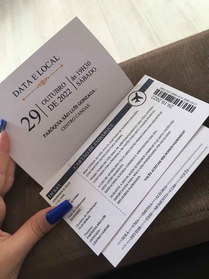 Convite dos Padrinhos - 2