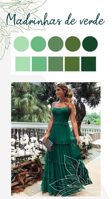 Sugestão de cor vestido madrinhas