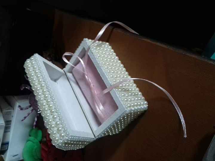 Meu porta alianças diy ficou pronto! - 2