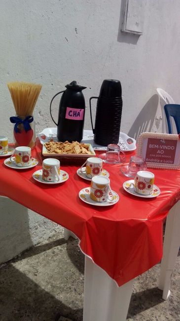 Minha mesa de recepção...