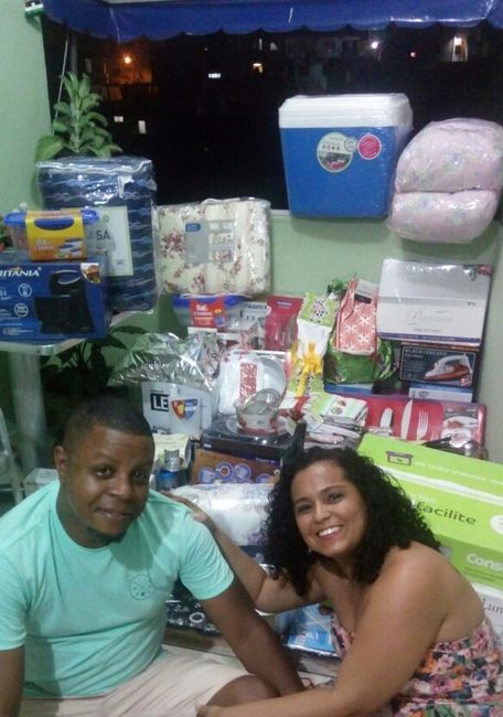 E nós no meio de alguns presentes!!!