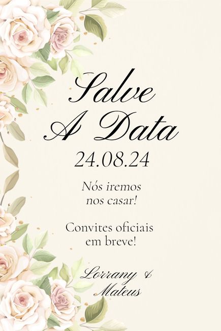 Primeiro Esboço - Convites, Save the Date e individuais / diy 3