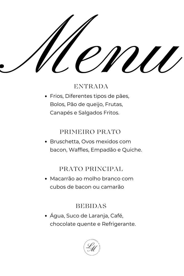 menu casamento - brunch - 1
