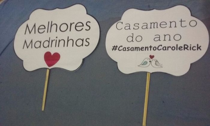 Nossas plaquinhas!!!