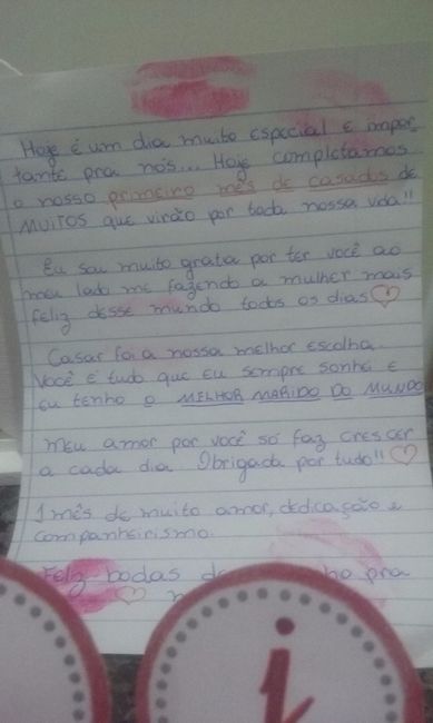 1 mês de casados!! #bodasdebeijinho ❤ 5