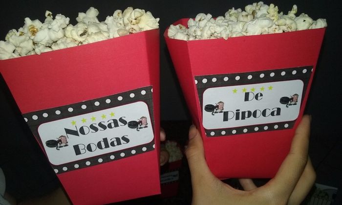 Baldes de pipoca personalizados *-*