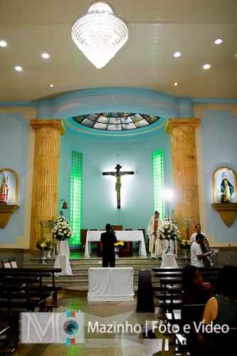 A decoração da igreja foi a mais simples mas achei que estava tão linda *-*