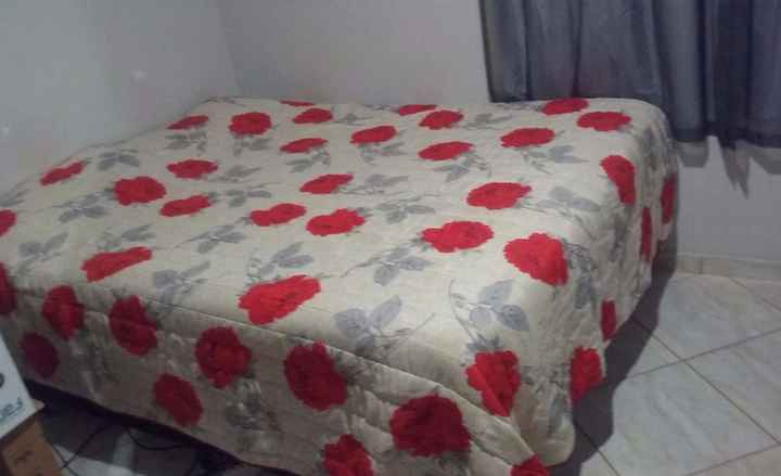 A cama foi presente dos meus sogros