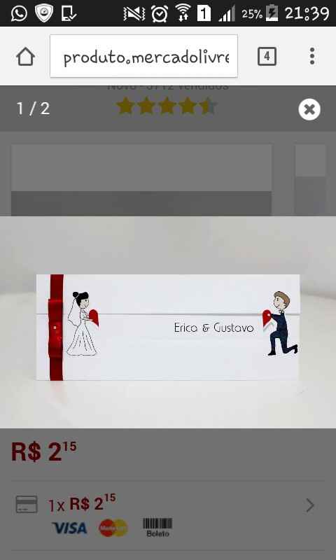 Meu convite de casamento!! #encontrodenoivinhos - 1
