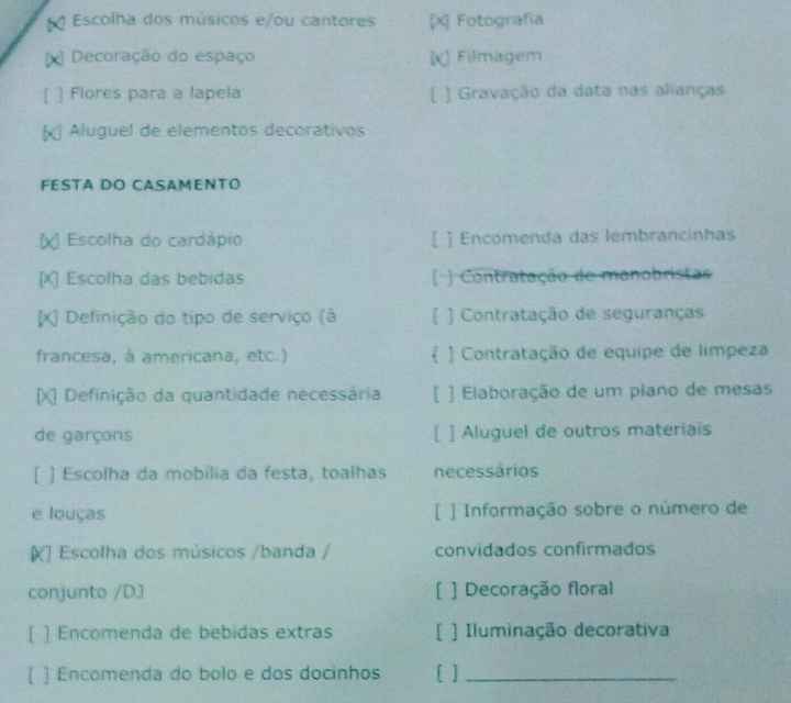 Check List Parte 2