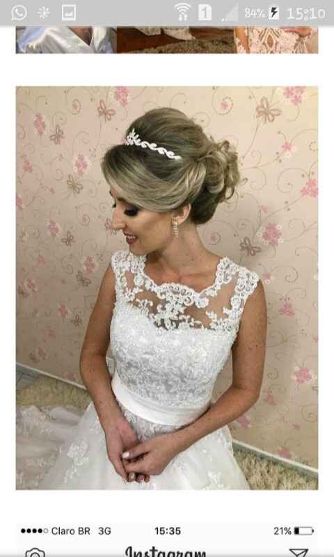 Minhas inspirações de penteado 💍👰🏼💏💕🌸🙏🏻👏🏻💍 - 1
