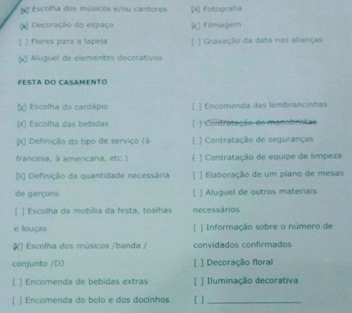 Check List Parte 2