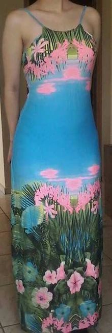 Vestido longo colorido!