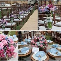 Decoração azul e rosa - 1