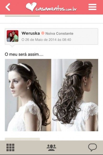 Alguém tem? Foto real de noiva com cabelo solto - 3