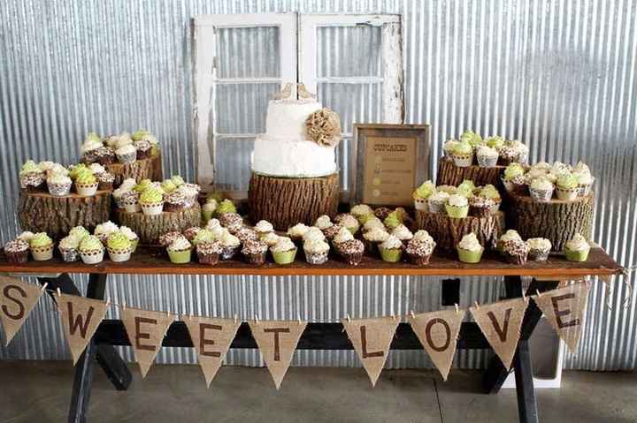 Mesa de cupcakes