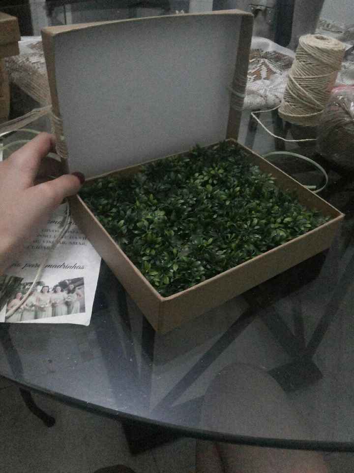 Diy de caixa para madrinha/padrinho - 2