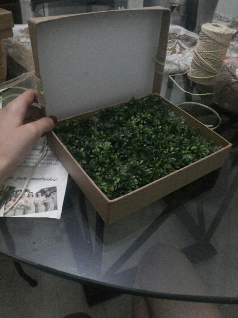 Diy de caixa para madrinha/padrinho - 2