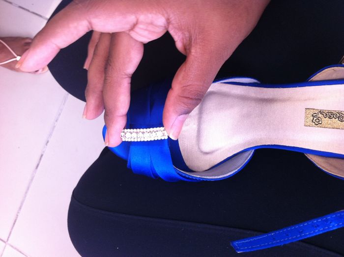 sapato azul royal