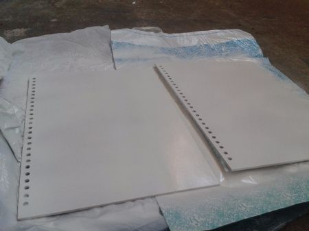 Pintei de branco o lado que ia ficar para dentro