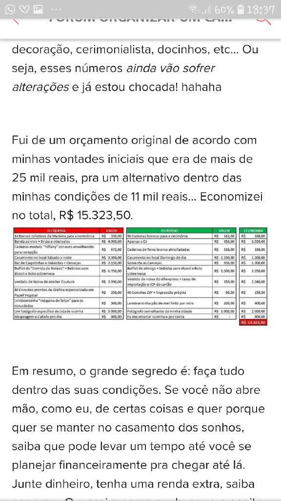 o que faço para exugar o orçamento? 💍💕 - 1