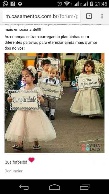 Crianças na cerimônia - 1
