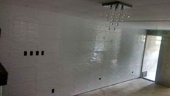 sala de jantar e tv integrado 