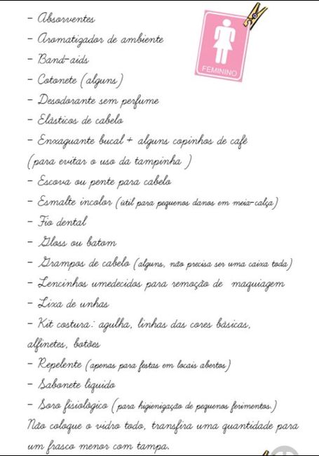 O que colocar no kit toalete? - 1