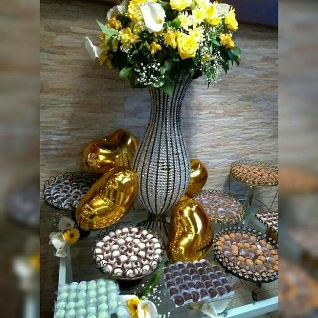 Doces que fizemos para o casamento de um casal de amigos
