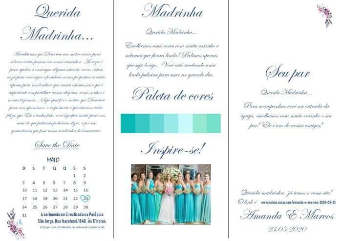 Manual das Madrinhas