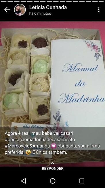 Caixa presente para padrinhos 2