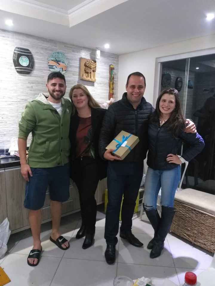 Casal de padrinhos - O padrinho é também padrinho de crisma do noivo e a sua esposa 