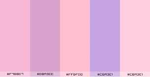 Paleta rosa e roxo