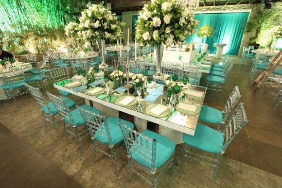 Decoração Azul tifanny 