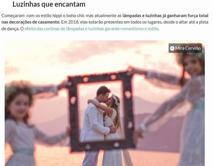 Casamento tendências 2016