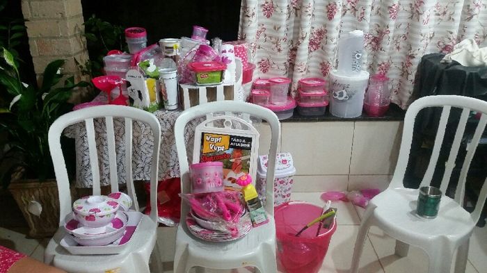 Meu chá de cozinha todo diy rosa. vem ver... - 13