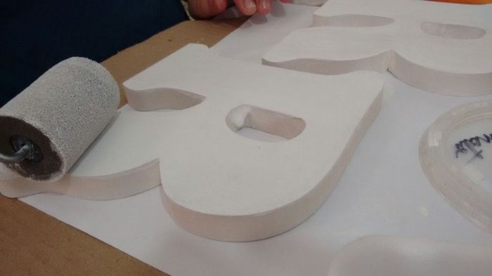 Letras em MDF para mesa principal