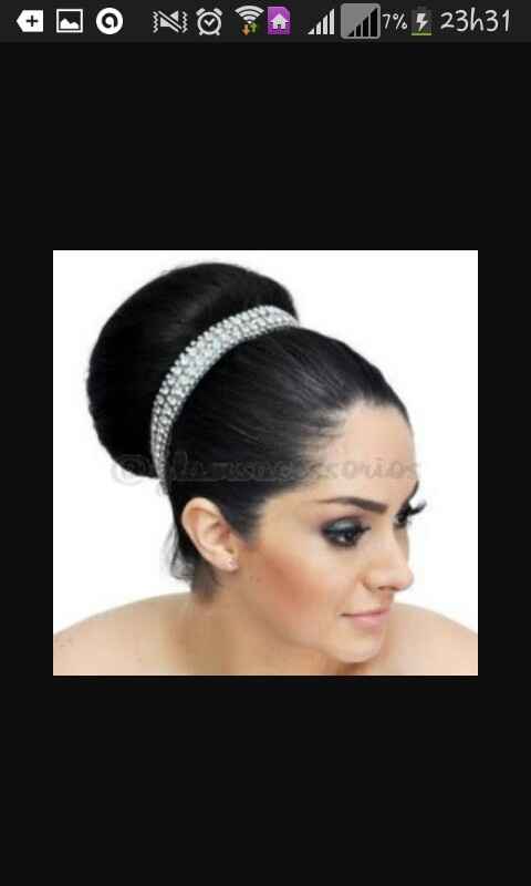 Penteado para cabelo curto ou médio - 1