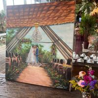 Pintura ao vivo no seu casamento - 2