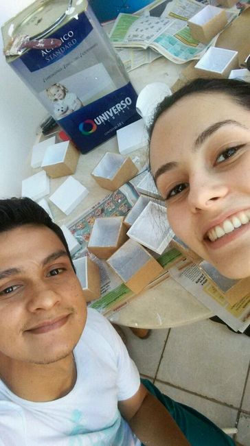 Meus convites para padrinhos... quase lá! - 2